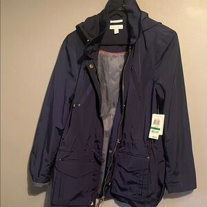 Charter Club Dark Blue Utility Jacket  size large
